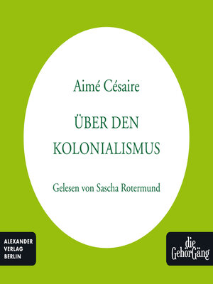 cover image of Über den Kolonialismus